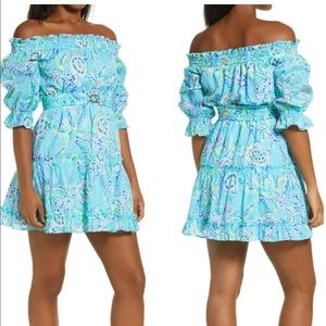 Lilly Pulitzer NWT Louisa Off-The-Shoulder Dress